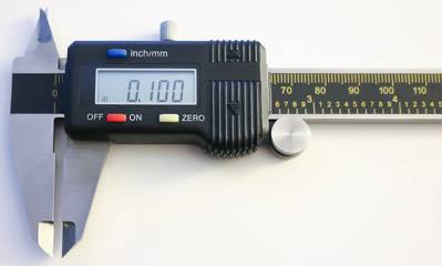 Digital Caliper Measuring Thickness