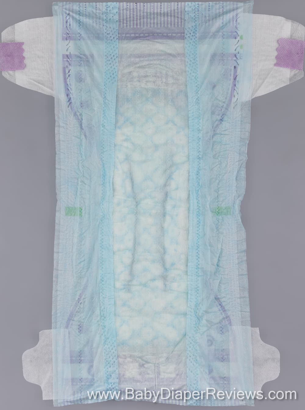 Detailed vide of the inside of the diaper