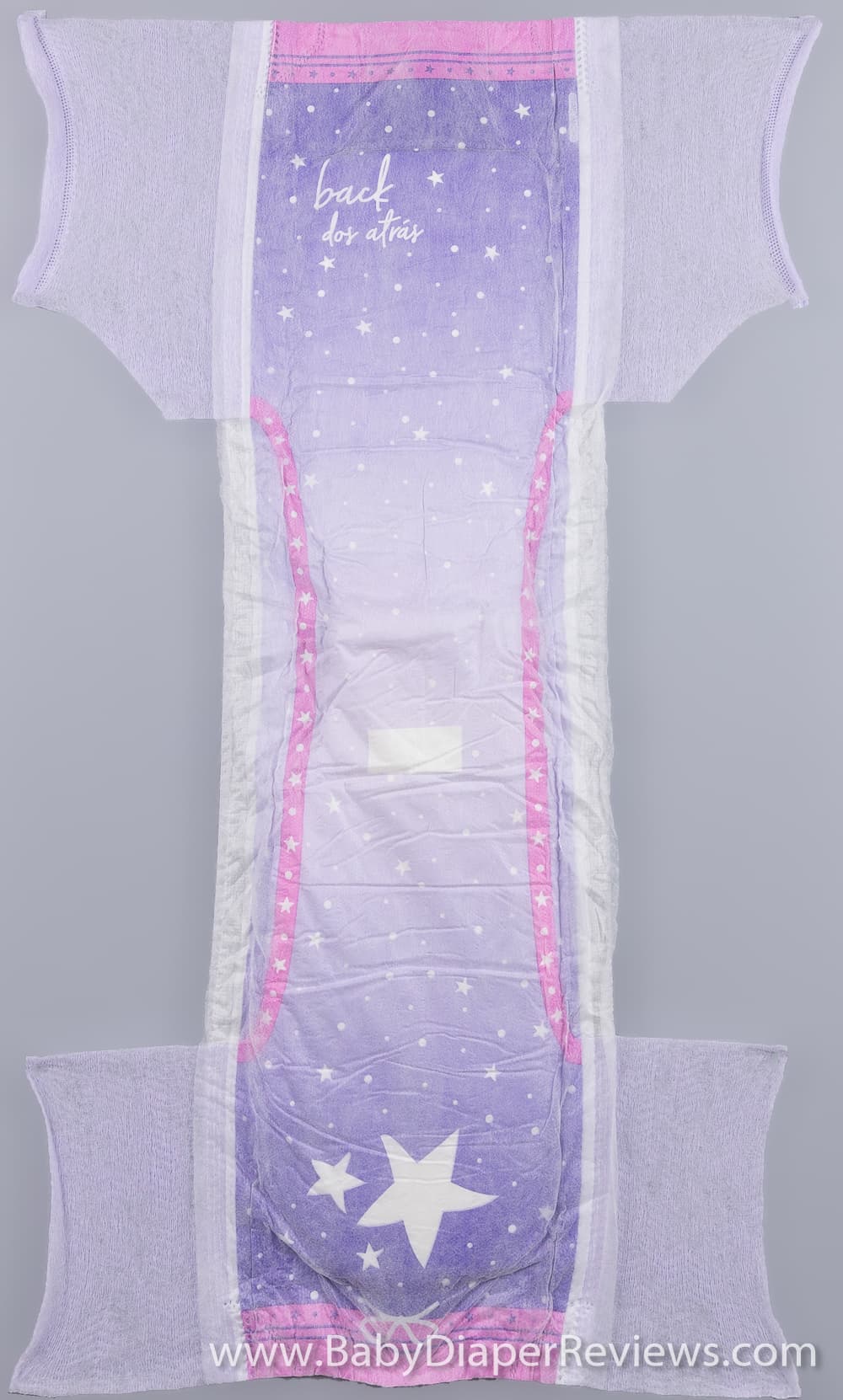 Unfolded picture of stars design Goodnites Girls