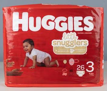 Huggies Little Snugglers bag of diapers