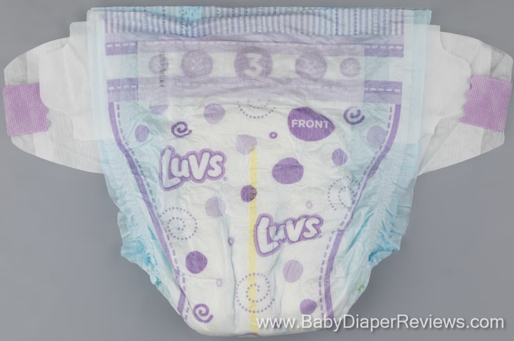 Front view of the Luvs Pro Level folded diaper
