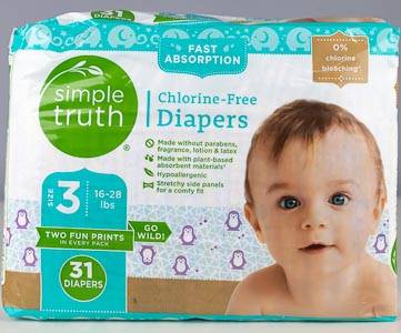 Simple Truth bag of diapers